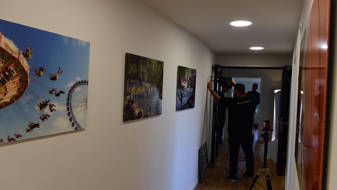 Posters, galleries and installation in Munich