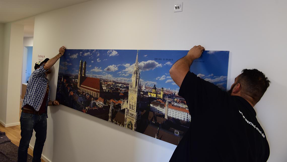 Posters, galleries and installation in Munich