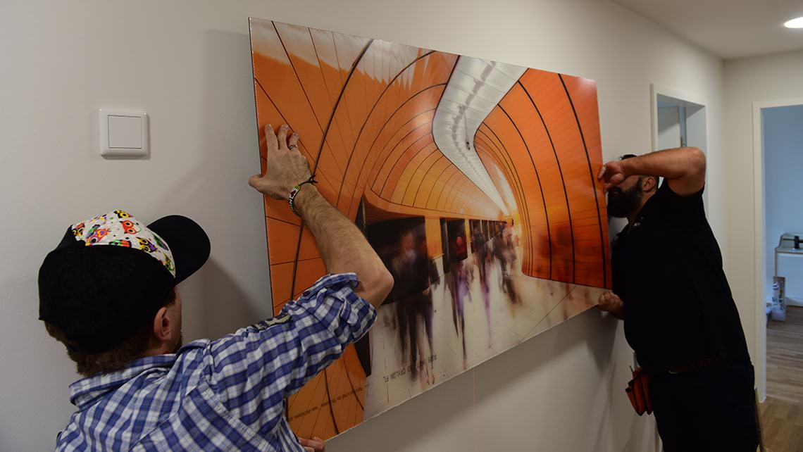 Posters, galleries and installation in Munich