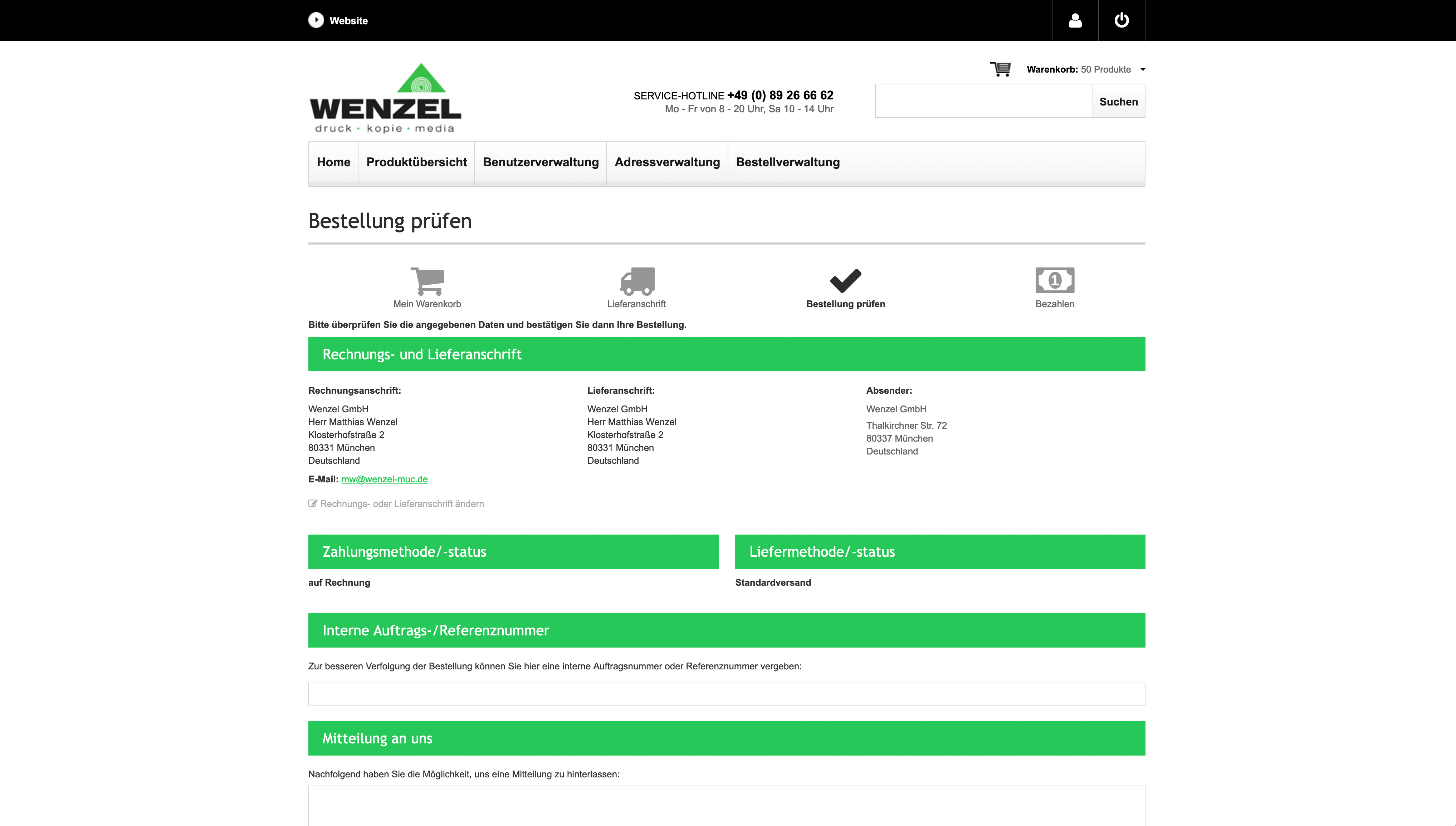 Personalize, manage and order business cards yourself online