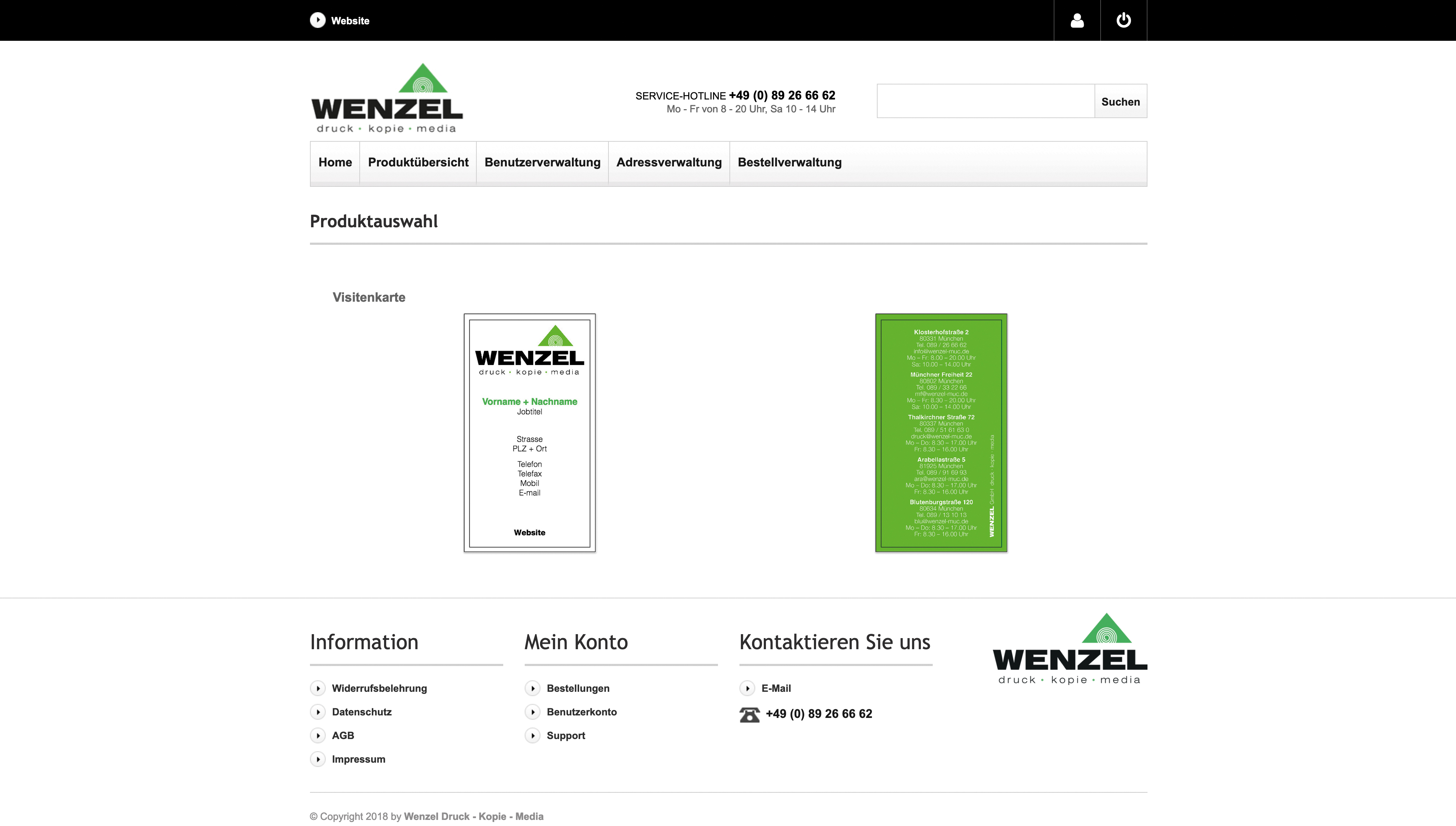 Personalize, manage and order business cards yourself online