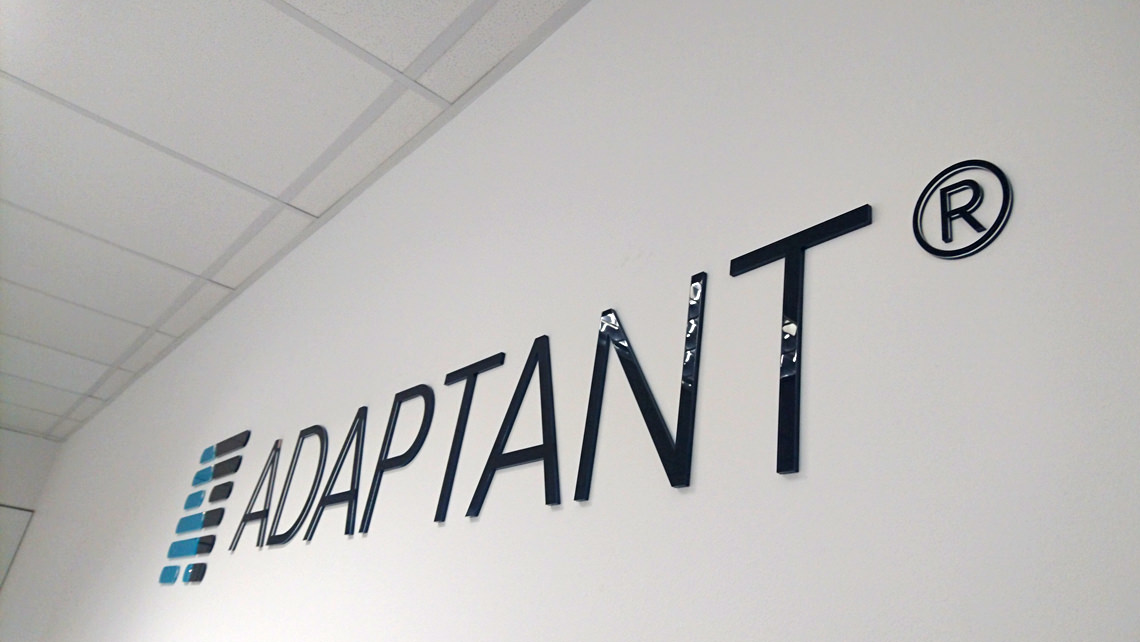 Floating acrylic letters