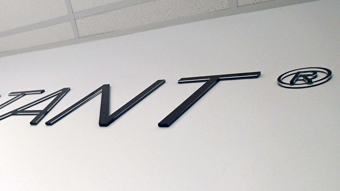 Floating acrylic letters