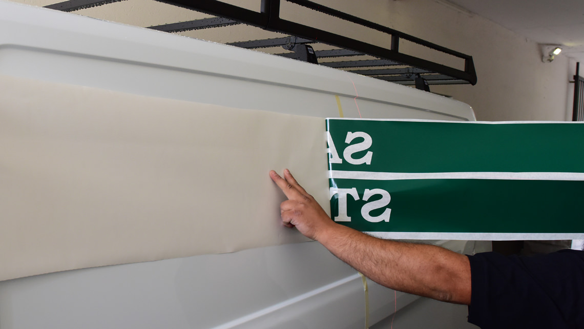 Car lettering for Munich company