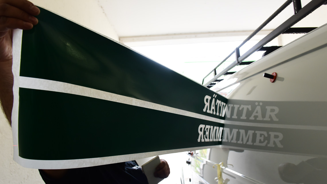 Car lettering for Munich company