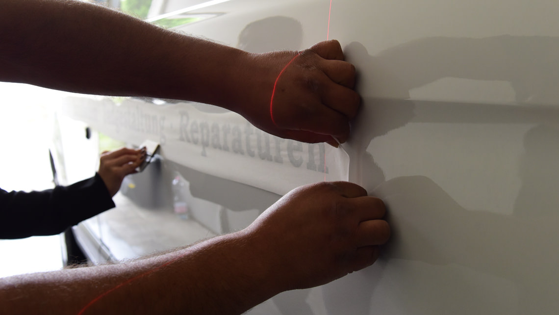 Car lettering for Munich company