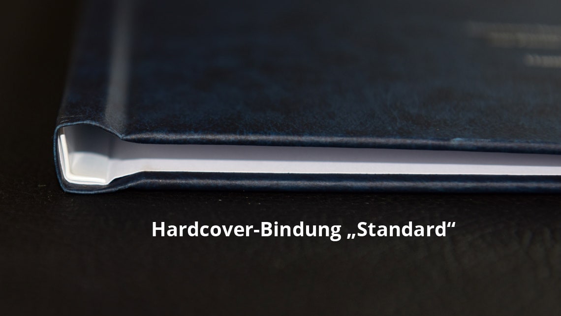 Hardcover binding built and clamped
