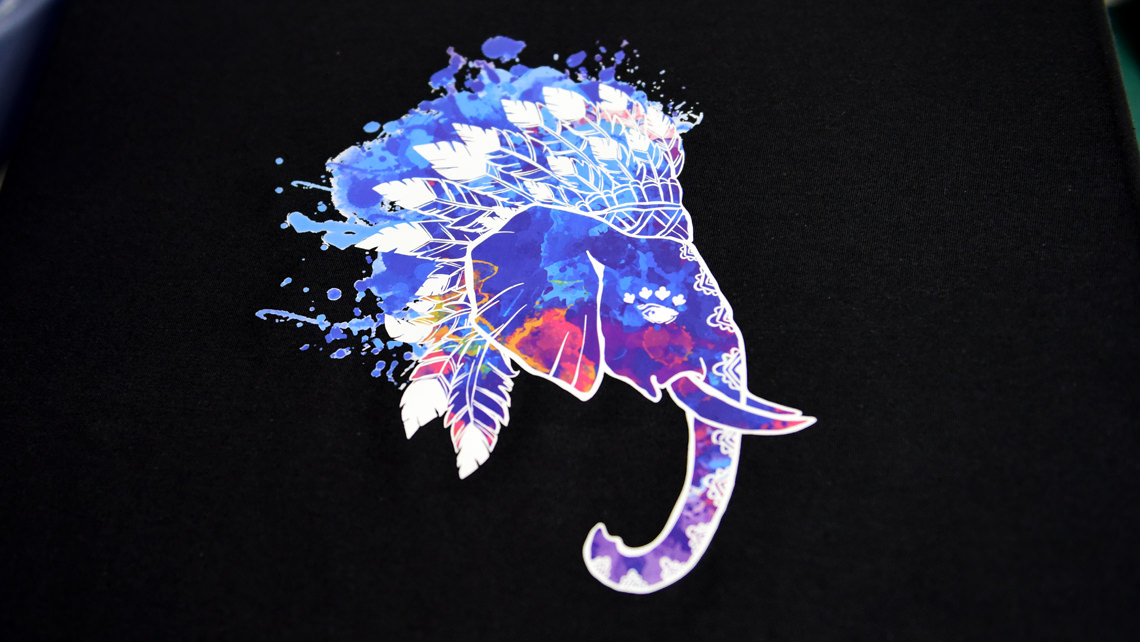Freed motifs for textile printing