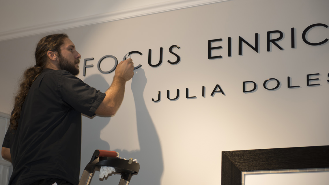 Acrylic letters at Focus Einrichtungen