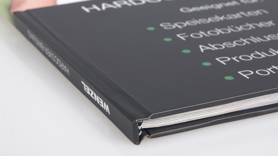 Hardcover binding built and clamped