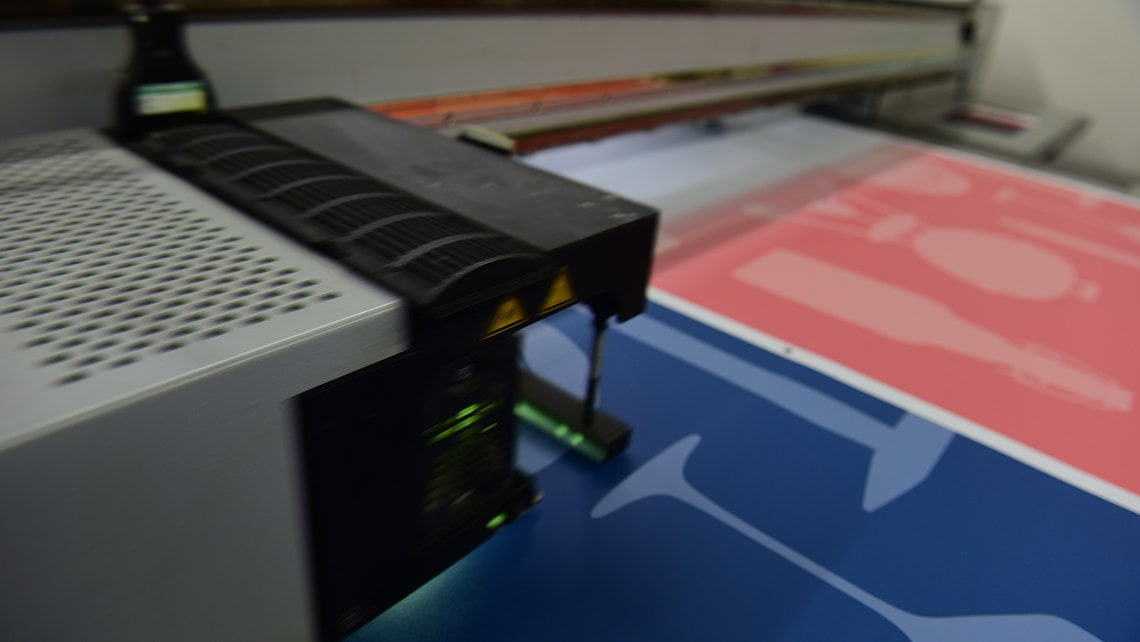 Banners and stickers at Kustermann