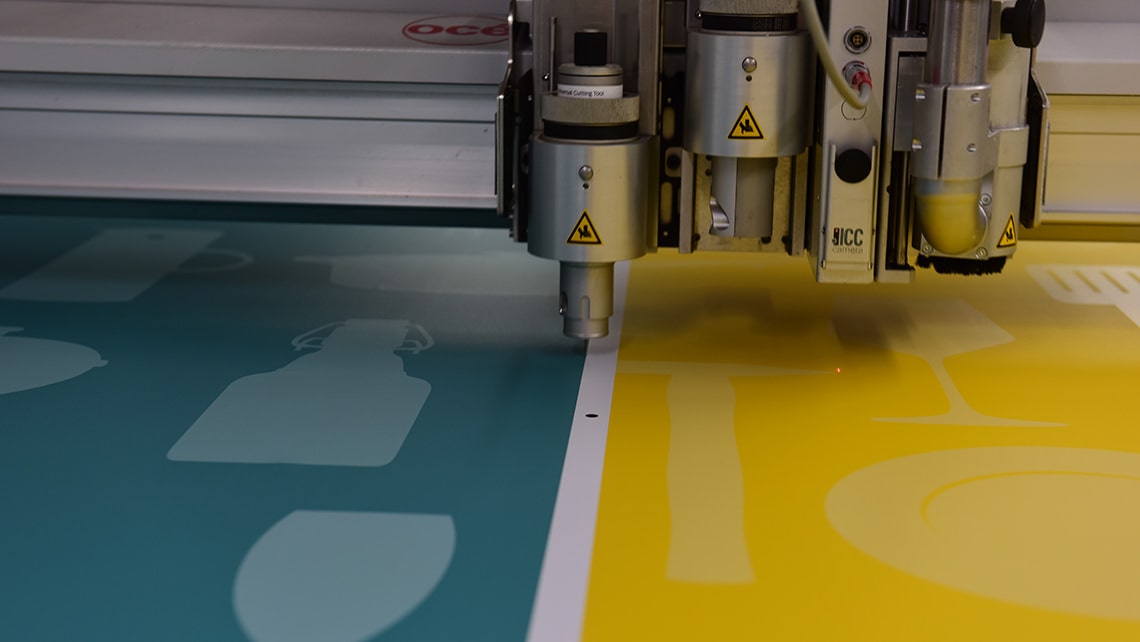 Banners and stickers at Kustermann