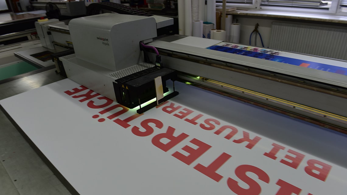 Banners and stickers at Kustermann