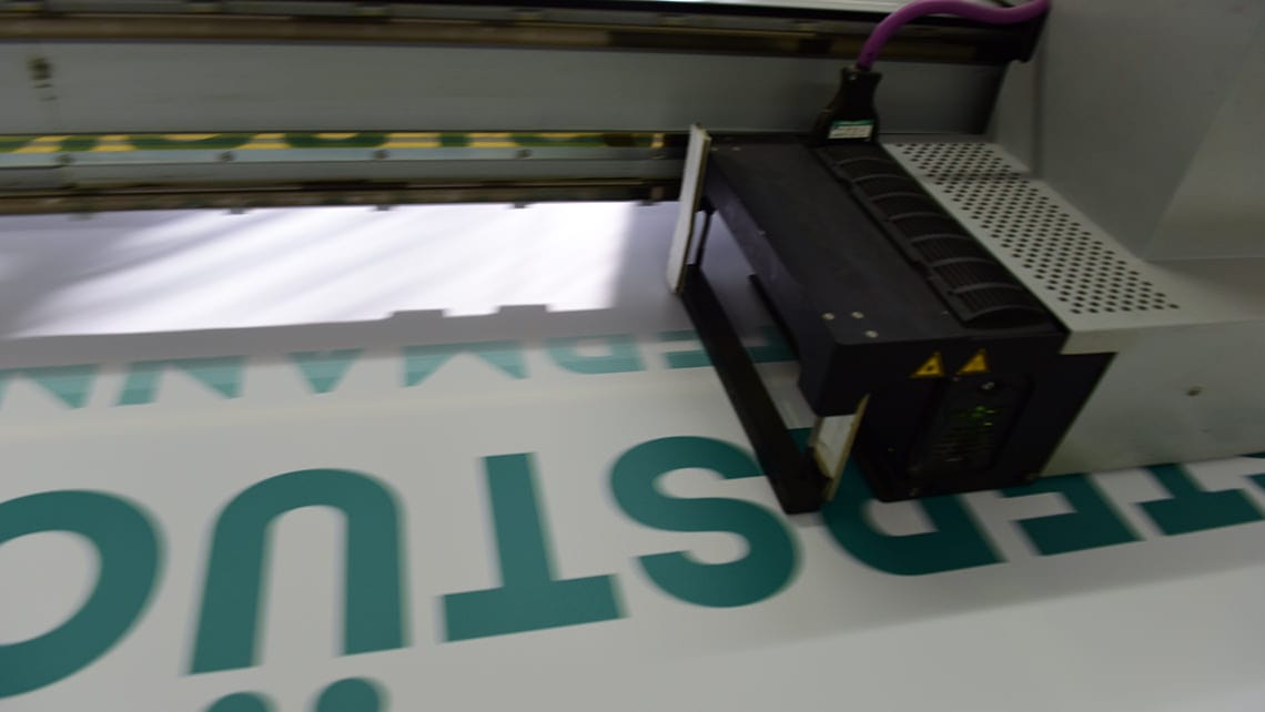 Banners and stickers at Kustermann