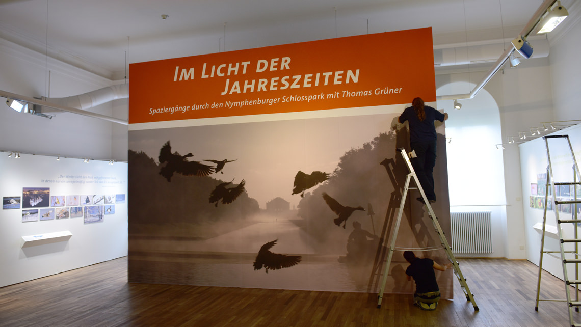 6 x 3 meter wallpaper in Nymphenburg Palace