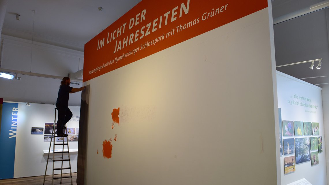 6 x 3 meter wallpaper in Nymphenburg Palace