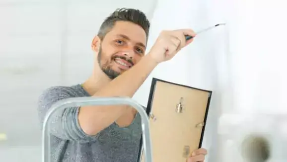 Man during assembly